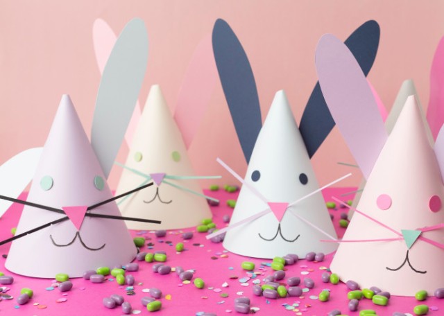 Easter paper crafts, construction paper