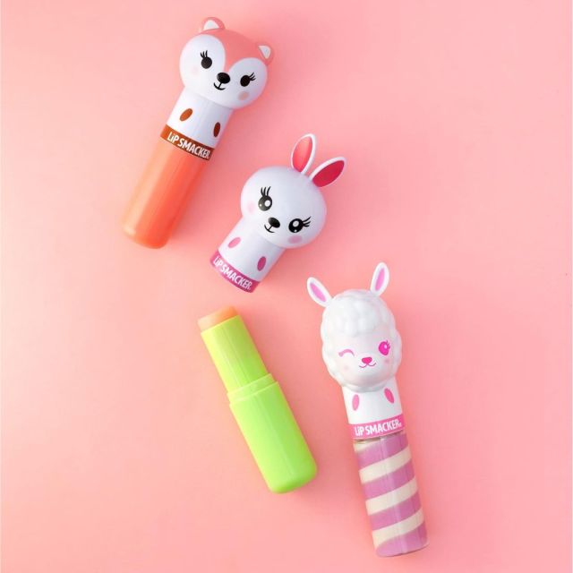 set of three animal themed lip balms