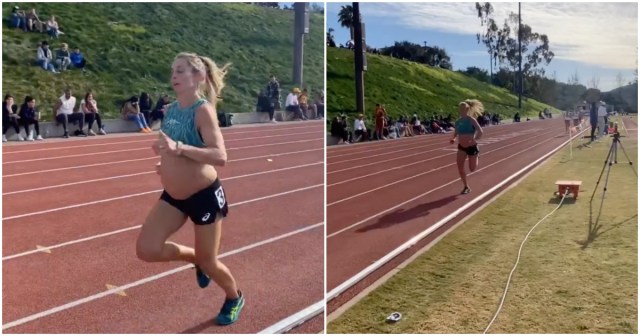 This Woman Ran a 5:17 Mile While 9 Months Pregnant & We Are Exhausted for Her