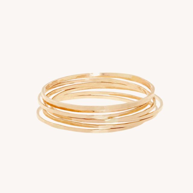 thin gold stacking ring