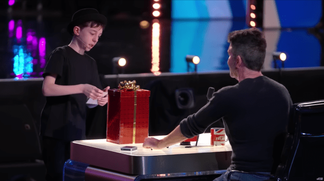autistic teen Cillian O'Connor doing magic on Britain's Got Talent