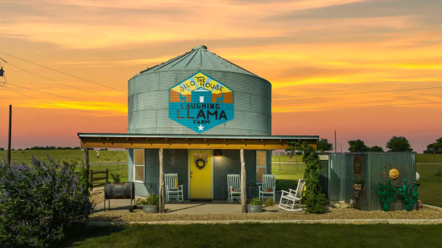 silo near Waco, TX is one of the best Airbnbs for kids