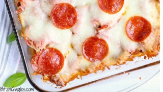 Pizza casserole is a great recipe for picky eaters