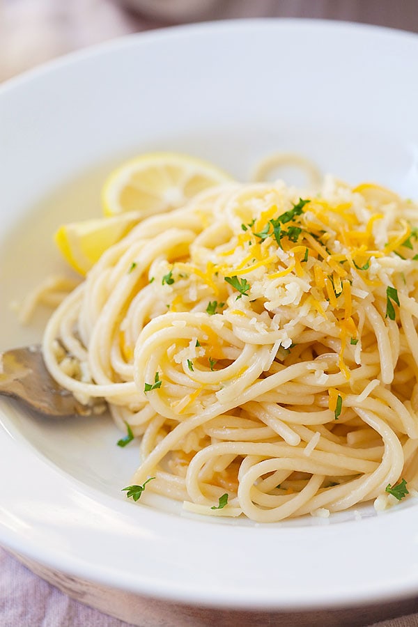 parmesan garlic noodles are a good recipe for picky eaters