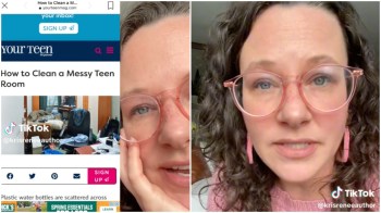 mom explains how to get teens to clean their rooms