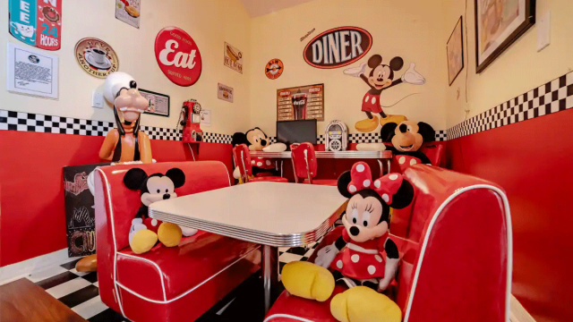Mickey kitchen in Disney-themed Airbnb near Disney World