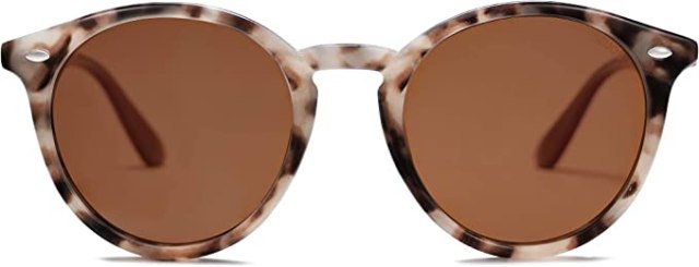 round brown sunglasses
