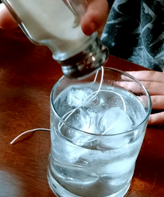 ice salt is a fun science experiment for kids