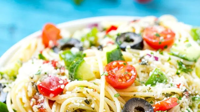 kid friendly spaghetti salad pasta recipe
