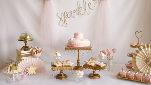 a picture of a princess themed birthday party idea for kids