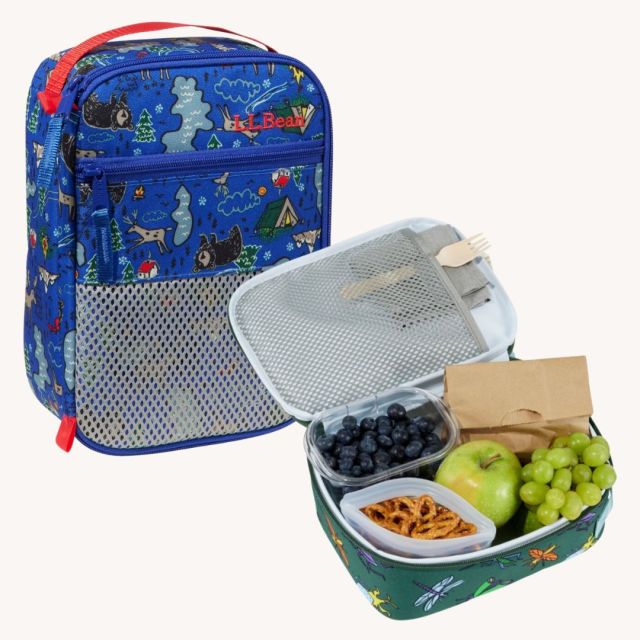 two L.L.Bean lunch boxes