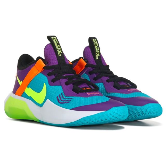 multicolored kids nike basketball shoes