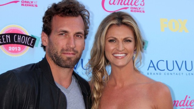 Erin Andrews and Jarret Stoll at the 2013 Teen Choice Awards Arrivals