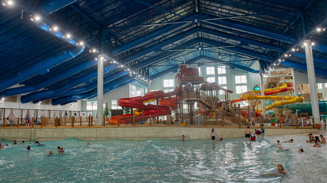 indoor water park at Great Wolf Lodge Perryville Maryland