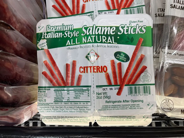 Trader Joe's salami sticks