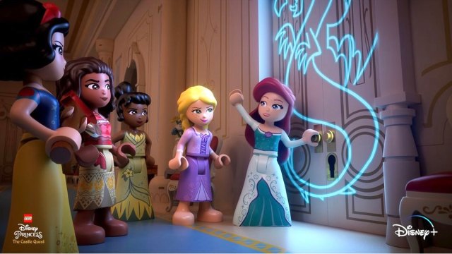 A still from LEGO Disney Princess: The Castle Quest