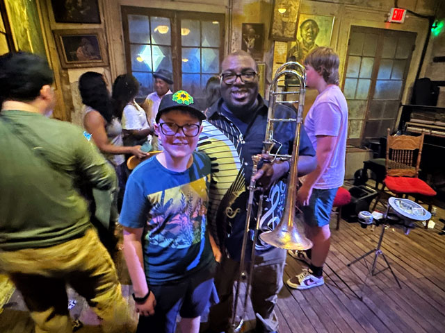 jazz performance at Preservation Hall in New Orleans