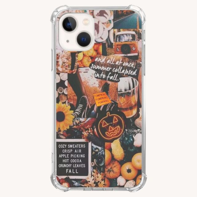 fall collage cell phone case