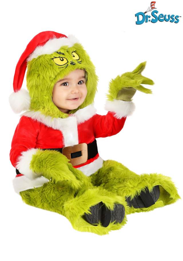 infant grinch santa claus costume