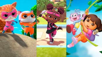 A triptych of Superkitties, Kiya and the Kimoja Heroes and Dora the Explorer for a roundup of the best toddler tv shows