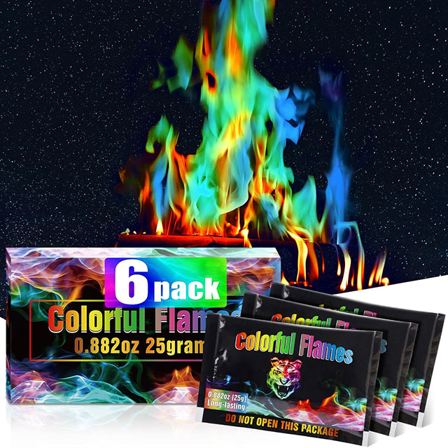 Fire color changing packets are one of the best stocking stuffers for kids