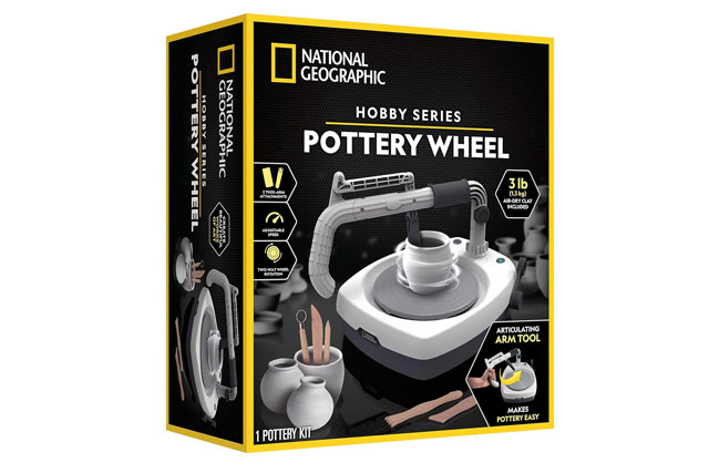 National Geographic Hobby Pottery Wheel Kit gift for teens