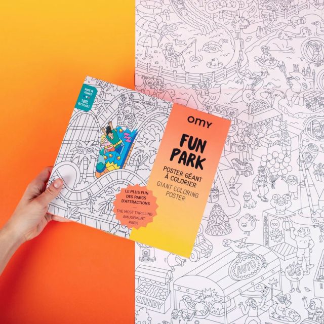 fun park poster coloring book