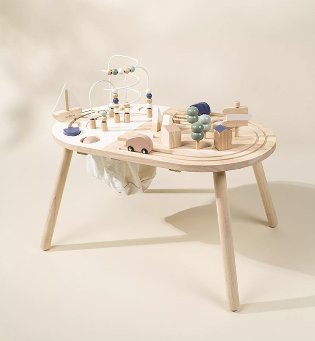 Coco Village Wooden Activity Table is one of the best holiday gifts for one-year-olds in 2023