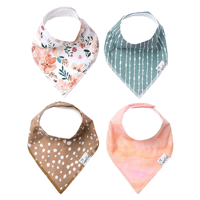 A four-pack of Copper Pearl Bibs is one of the best gifts and toys for 6 month olds in 2023