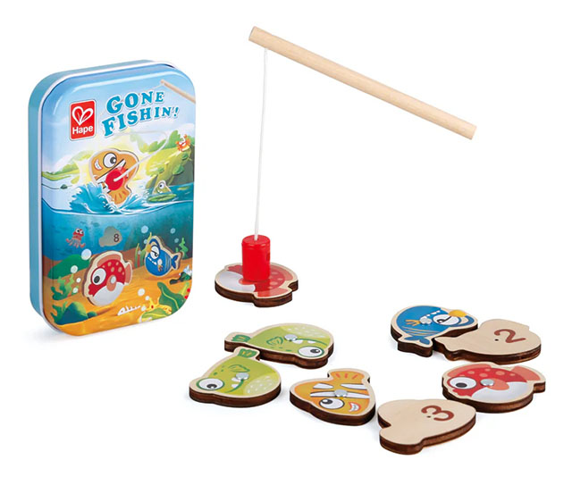 Hape's gone fishin' game is one of the best stocking stuffers for kids