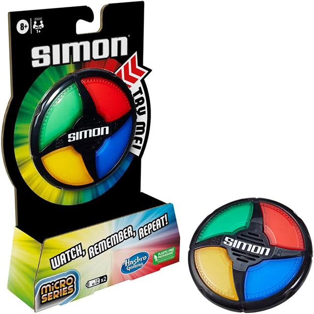 Simon micro game is one of the best stocking stuffers for kids