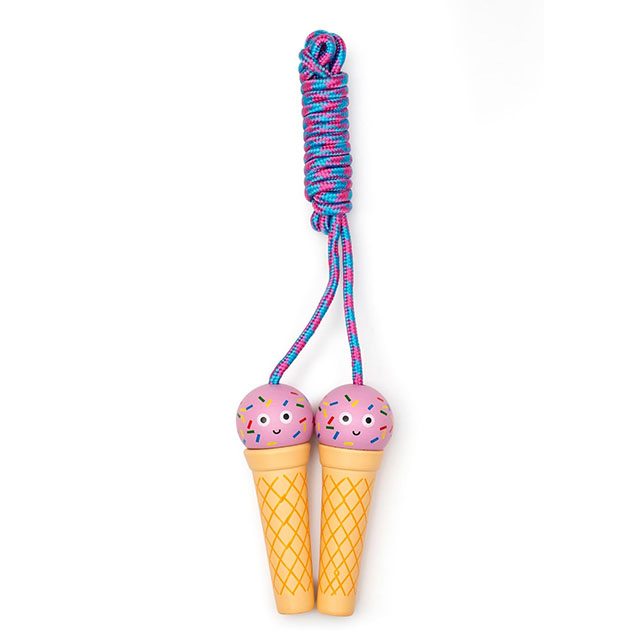 Kikkerland's kidoki ice cream skipping rope is one of the best stocking stuffers for kids