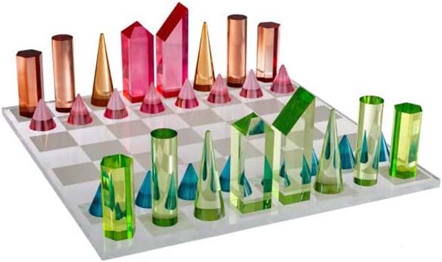 Trademark Games' acrylic chess set is one of the best gifts for moms