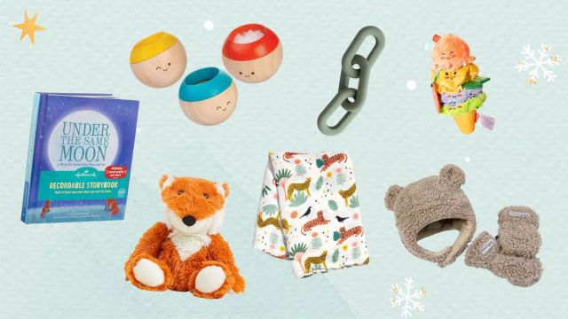 a collage of some of the best newborn baby gifts of 2023