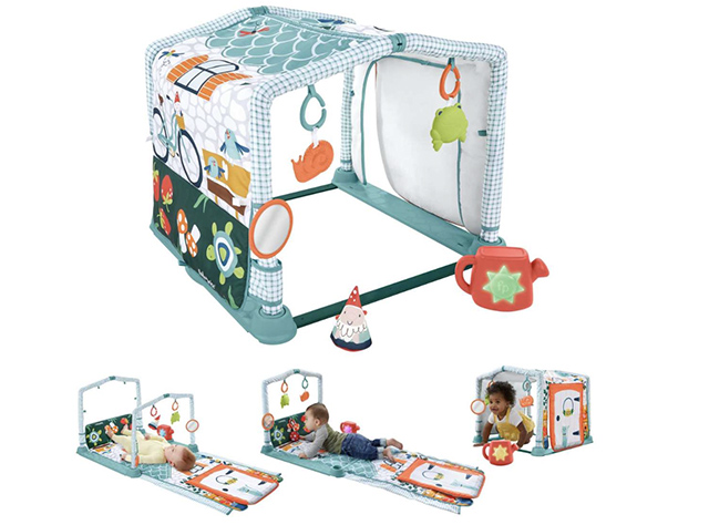 The Fisher Price 3-in-1 Crawl and Play Activity Gym is one of the best newborn baby gifts of 2023