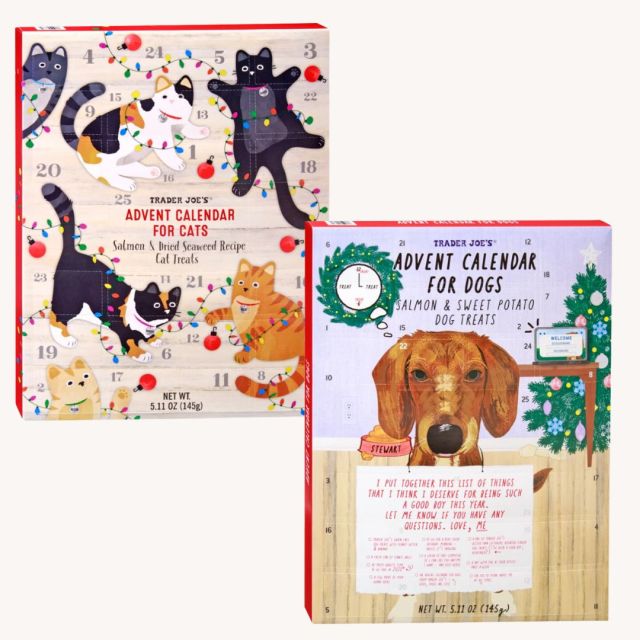 trader joe's advent calendars for cats and dogs