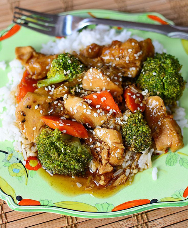 Instant Pot Garlic & Honey Chicken from The Salty Pot is one of the best kid-friendly chicken breast recipes.