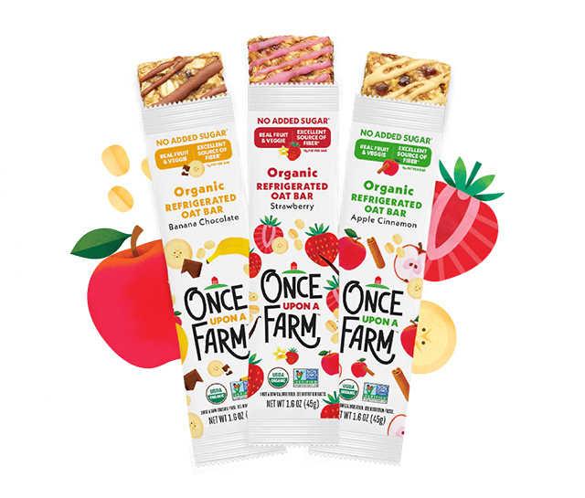 Once Upon A Farm Organic Refrigerated Oat Bars are one of the best snack bars for kids according to a dietitian