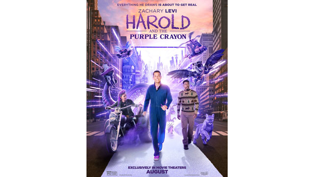 Movie poster for Harold and the Purple Crayon
