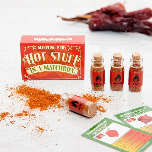 Hot Stuff in a Matchbox is one of the best stocking stuffers for adults