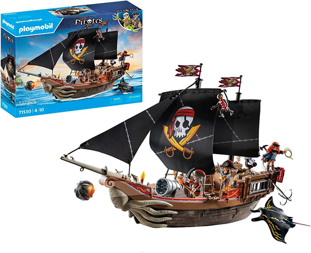 A Playmobil pirate ship is one of the best gifts for 4-5 year olds