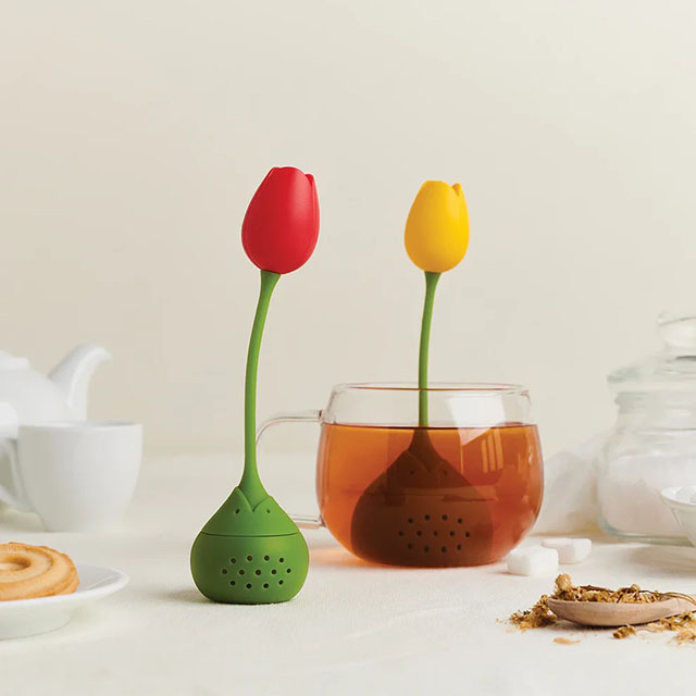 A tulip tea infuser is one of the best stocking stuffers for adults