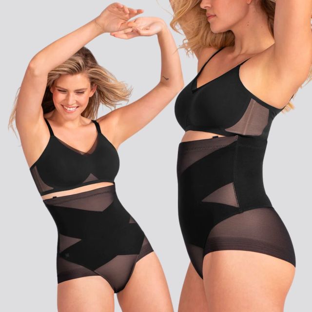 Shapellx Women's Slimming Shapewear Firm Tummy Control Smooth Silhouette  Body Shaper BLACK 4XL 
