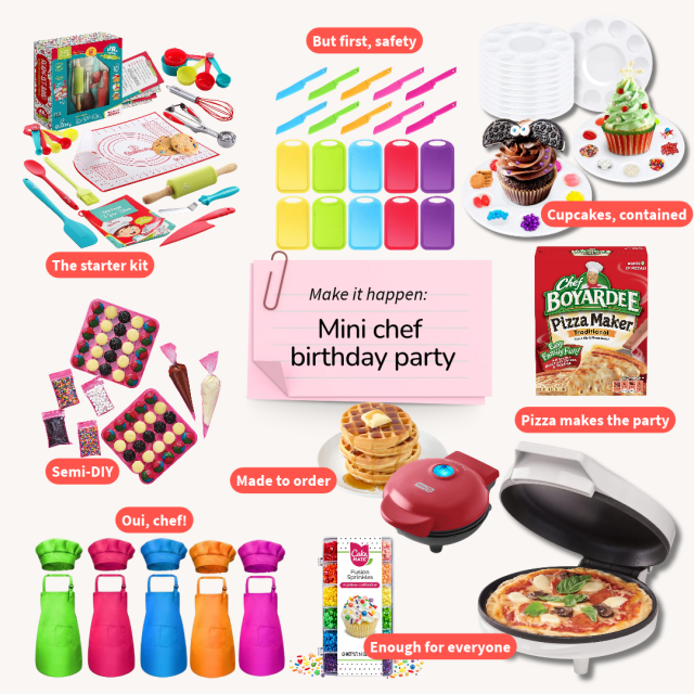 Kids Birthday Party Ideas mini chef birthday party