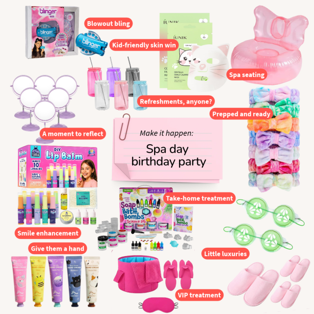 Kids Birthday Party Ideas spa birthday party