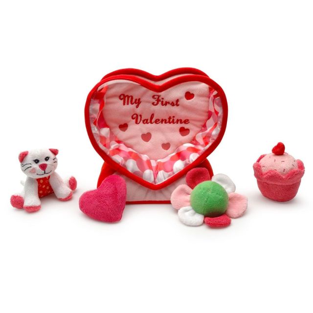 plush baby valentine's day fill and spill play set