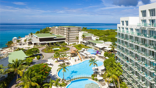 a picture of Maho beach resort, one of the best beach resorts in the Caribbean for families