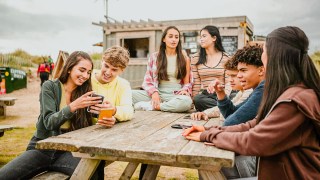 teens using middle school slang while talking