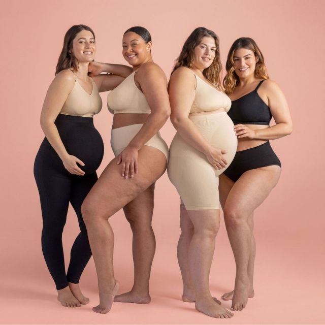 group of women wearing maternity shapewear