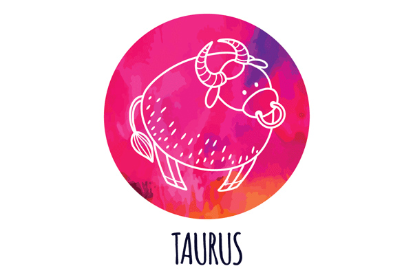 Taurus illustration of a bull for a story on baby astrology
